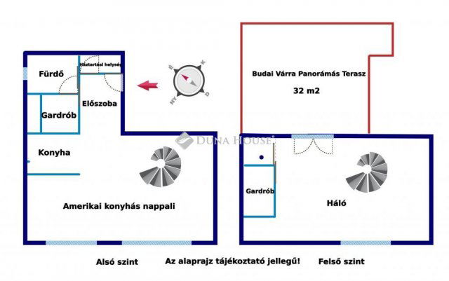 Eladó téglalakás, Budapesten, I. kerületben 219 M Ft, 2 szobás