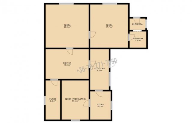 Eladó családi ház, Jászkisérén 10.9 M Ft, 3 szobás