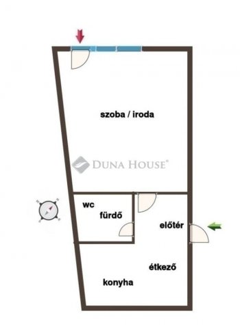 Eladó téglalakás, Kecskeméten 50 M Ft, 1 szobás