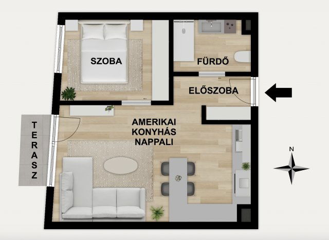 Eladó téglalakás, III. kerületben, Pacsirtamező utcában