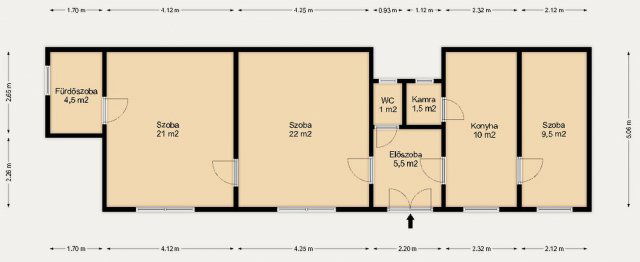 Eladó téglalakás, Budapesten, XIII. kerületben 114.9 M Ft