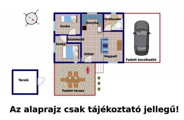 Eladó családi ház, Tóalmáson 34 M Ft, 1+2 szobás