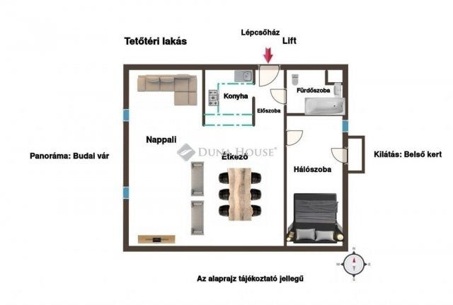 Eladó téglalakás, Budapesten, I. kerületben 85 M Ft, 2 szobás