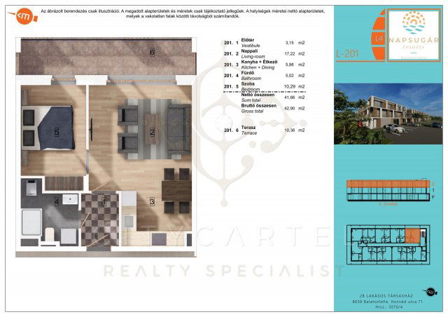 Eladó téglalakás, Balatonlelleén 59.99 M Ft, 3 szobás