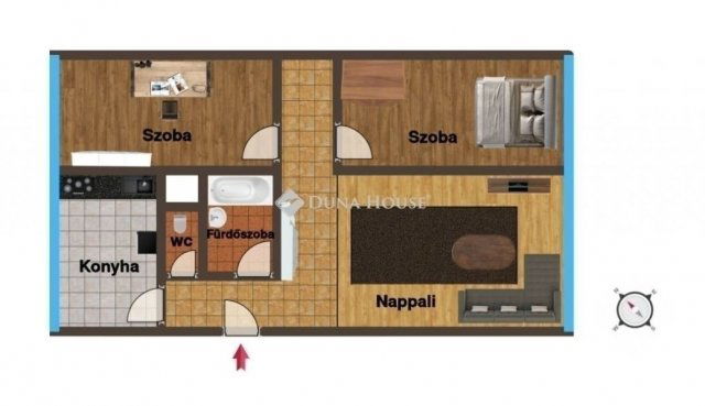 Eladó téglalakás, Budapesten, XX. kerületben 69 M Ft, 3 szobás