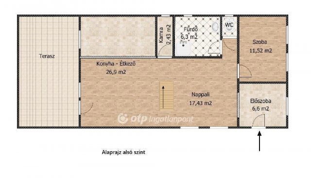 Eladó családi ház, Szigethalmon 97.2 M Ft, 3+1 szobás