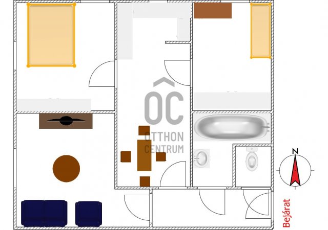 Eladó téglalakás, Szekszárdon 44.9 M Ft, 3 szobás