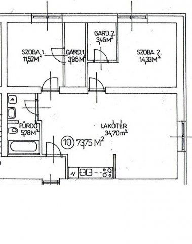 Eladó téglalakás, Veresegyházon 54.9 M Ft, 3 szobás
