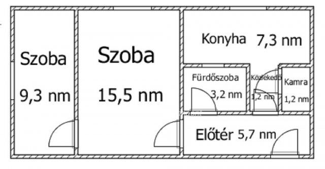 Eladó téglalakás, Ajkán 28.9 M Ft, 1+1 szobás