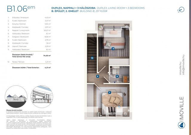 Eladó téglalakás, Mosonmagyaróváron, Tímár utcában, 4 szobás
