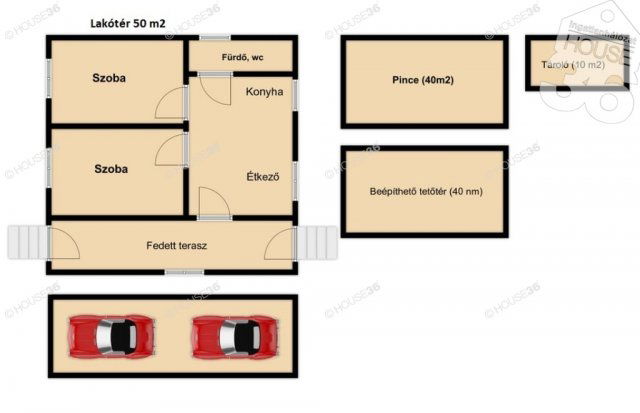 Eladó családi ház, Kecskeméten 24.5 M Ft, 2 szobás