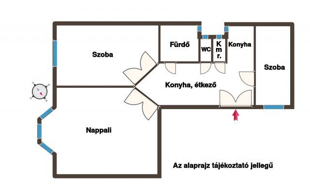 Eladó téglalakás, Budapesten, VI. kerületben 99.9 M Ft, 3 szobás