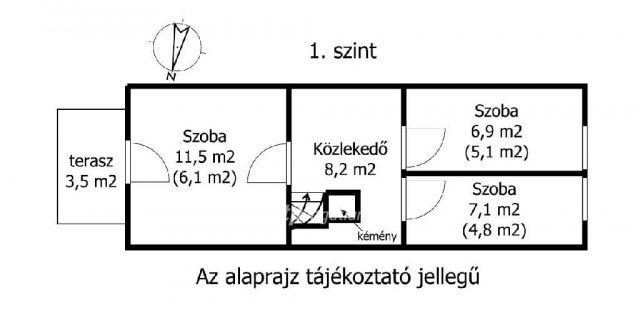 Eladó családi ház, Balatonszemesen 80.99 M Ft, 1+2 szobás