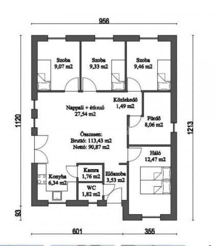 Eladó családi ház, Ballószögön 78.9 M Ft, 5 szobás