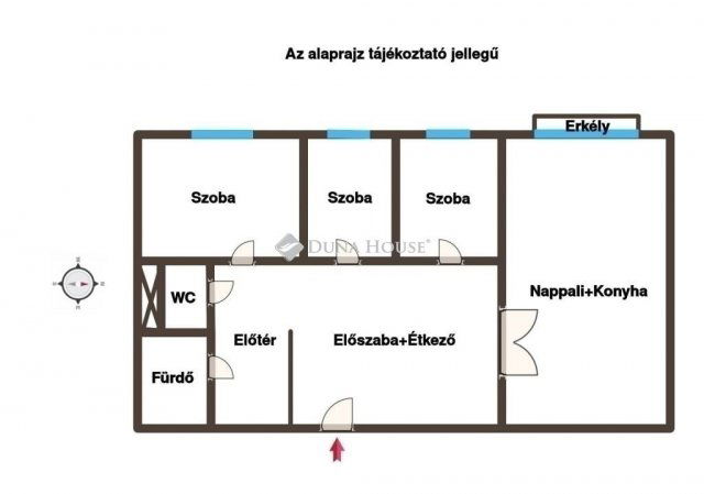 Eladó panellakás, Budapesten, IV. kerületben 79.99 M Ft, 4 szobás