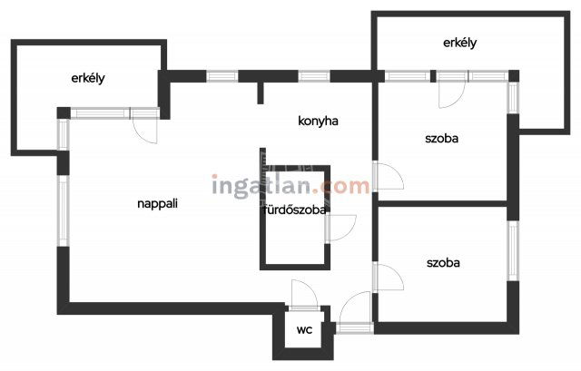 Eladó téglalakás, Budapesten, XX. kerületben 74 M Ft, 1+2 szobás