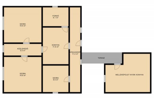 Eladó családi ház, Átányon 14.8 M Ft, 3 szobás