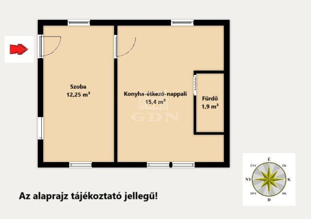 Eladó családi ház, Monorierdőn 19.5 M Ft, 2 szobás