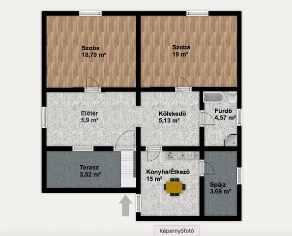 Eladó családi ház, Boldván 25.2 M Ft, 2 szobás