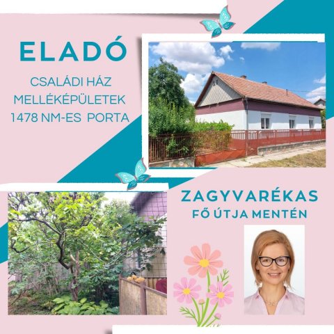 Eladó családi ház, Zagyvarékason 21.5 M Ft, 3 szobás
