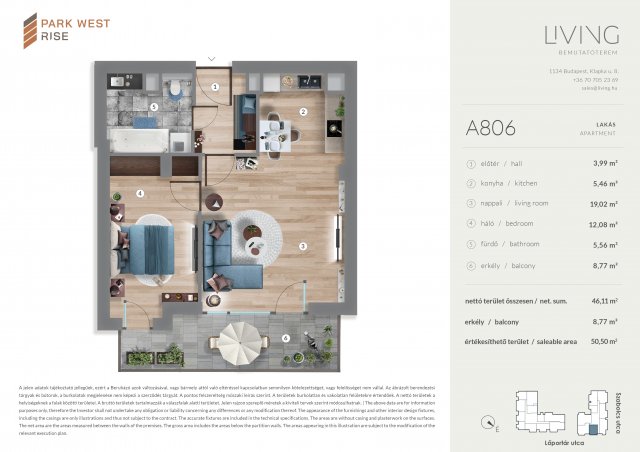 Eladó téglalakás, Budapesten, XIII. kerületben, Szabolcs utcában