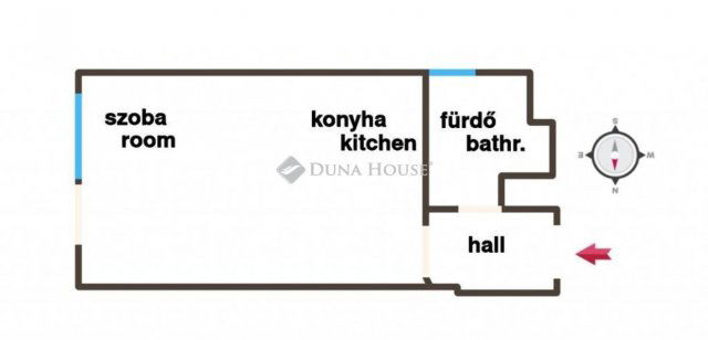 Kiadó téglalakás, albérlet, Budapesten, V. kerületben, 1 szobás