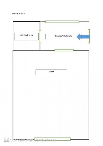 Eladó téglalakás, Pécsett 25 M Ft, 1 szobás