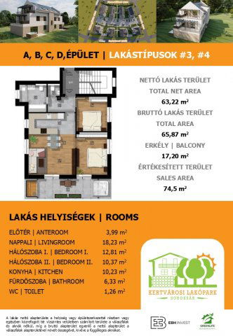 Eladó téglalakás, Budapesten, XXIII. kerületben 99.9 M Ft