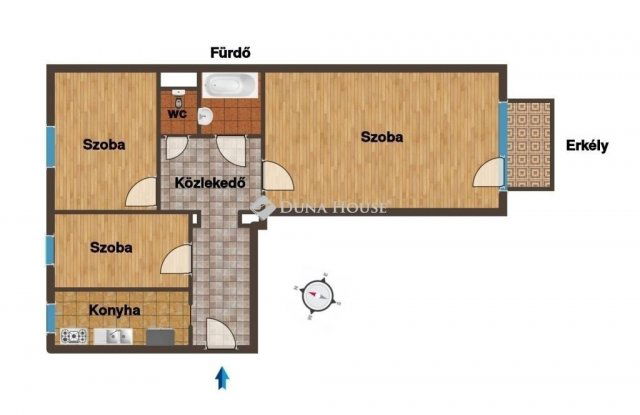 Eladó panellakás, Budapesten, XXI. kerületben 62.9 M Ft
