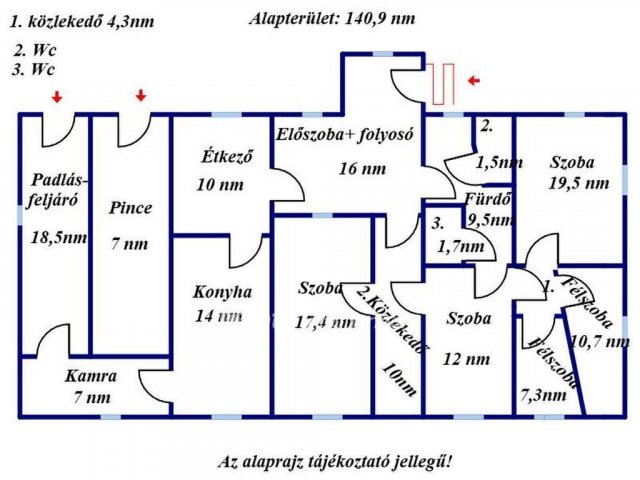 Eladó családi ház, Kisújszálláson 21 M Ft, 3+2 szobás