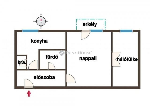 Eladó téglalakás, Pécsett 35.9 M Ft, 2 szobás