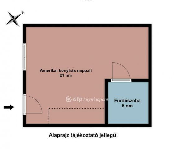 Eladó téglalakás, Budapesten, VI. kerületben 45.8 M Ft, 1 szobás