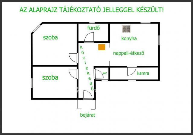 Eladó családi ház, Hajdúnánáson 11.8 M Ft, 1+1 szobás