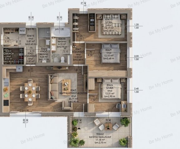 Eladó téglalakás, Budapesten, III. kerületben 198.9 M Ft