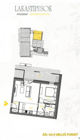 Eladó téglalakás, Kőszegszerdahelyen 44.9 M Ft, 1+1 szobás