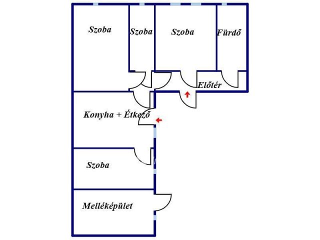 Eladó családi ház, Nicken 17 M Ft, 4 szobás