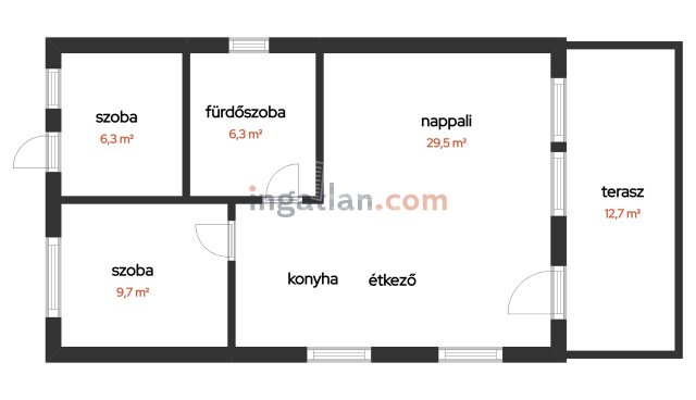 Eladó nyaraló, Szigetszentmártonban 61.9 M Ft, 3 szobás