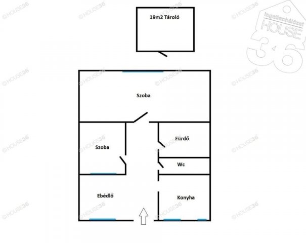 Eladó panellakás, Kecskeméten 37.9 M Ft, 2 szobás