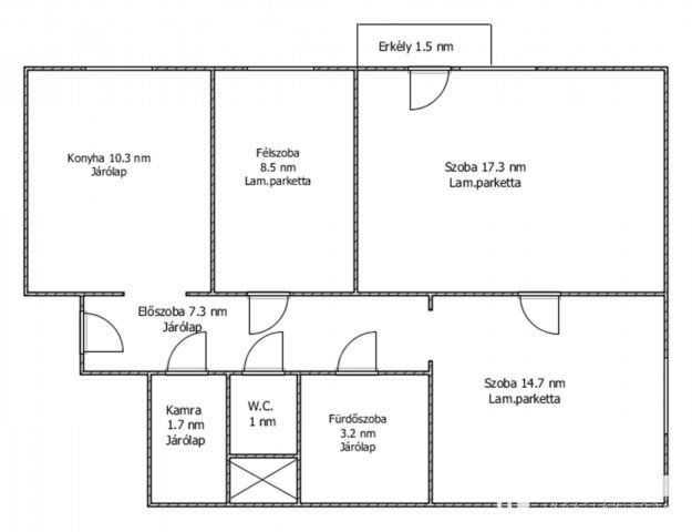 Eladó téglalakás, Salgótarjánban 23.9 M Ft, 3 szobás
