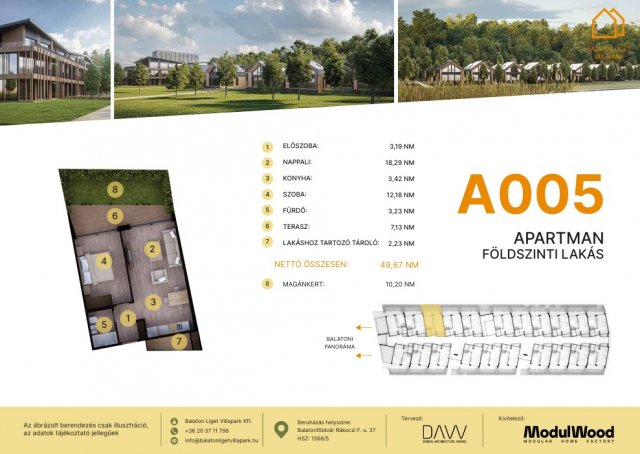 Eladó téglalakás, Balatonföldváron, Rákóczi Ferenc utcában