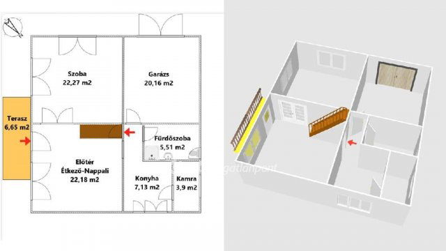 Eladó családi ház, Mezőkövesden 35 M Ft, 3+1 szobás