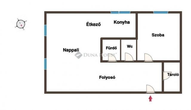 Eladó panellakás, Kecskeméten 53.9 M Ft, 2 szobás