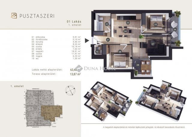 Eladó téglalakás, Szegeden 115.5 M Ft, 3 szobás