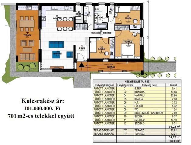 Eladó családi ház, Fertőszéplakon 101 M Ft, 4 szobás