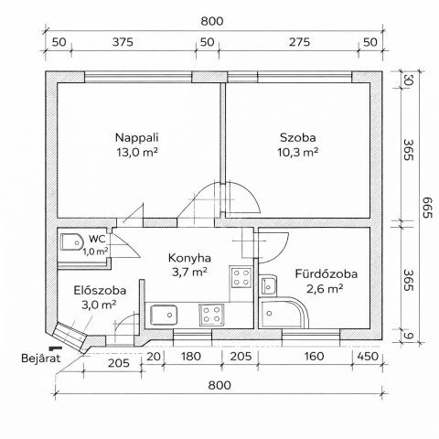 Eladó téglalakás, Budapesten, XIII. kerületben 48.9 M Ft