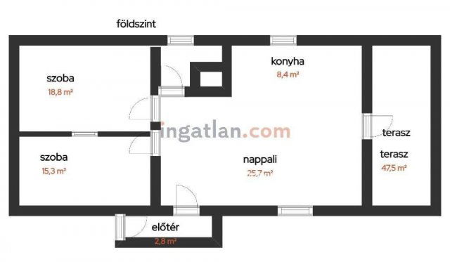 Eladó családi ház, Hajdúszoboszlón 124.5 M Ft, 5 szobás