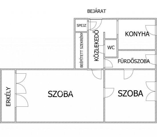Eladó téglalakás, Egerben 34.9 M Ft, 2 szobás