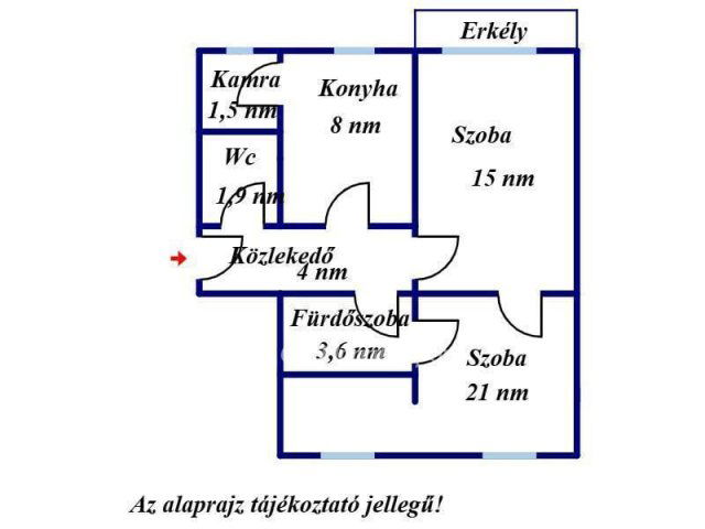Eladó téglalakás, Jászberényben 29.5 M Ft, 2 szobás