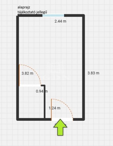 Eladó téglalakás, Budapesten, IV. kerületben 33.8 M Ft, 1 szobás