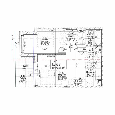 Eladó téglalakás, Budapesten, XIII. kerületben, Jász utcában